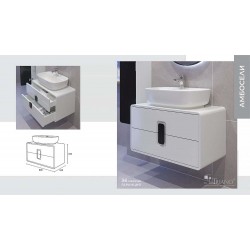 Долен PVC шкаф за баня Амбосели